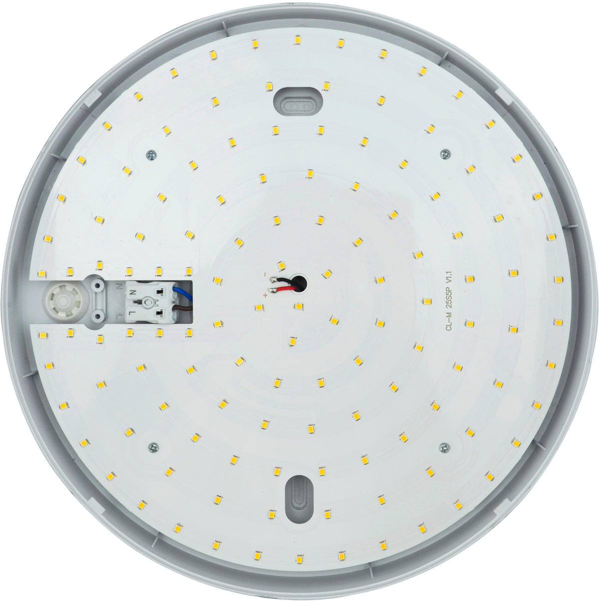 LED-DECKENLEUCHTE Orbis 28/5,1 cm   - Schwarz, Basics, Kunststoff (28/5,1cm)