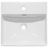 WASCHBECKEN 42/13/42 cm  - Weiß, Basics, Keramik (42/13/42cm) - Linea Natura