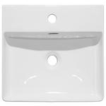 WASCHBECKEN 42/13/42 cm  - Weiß, Basics, Keramik (42/13/42cm) - Linea Natura