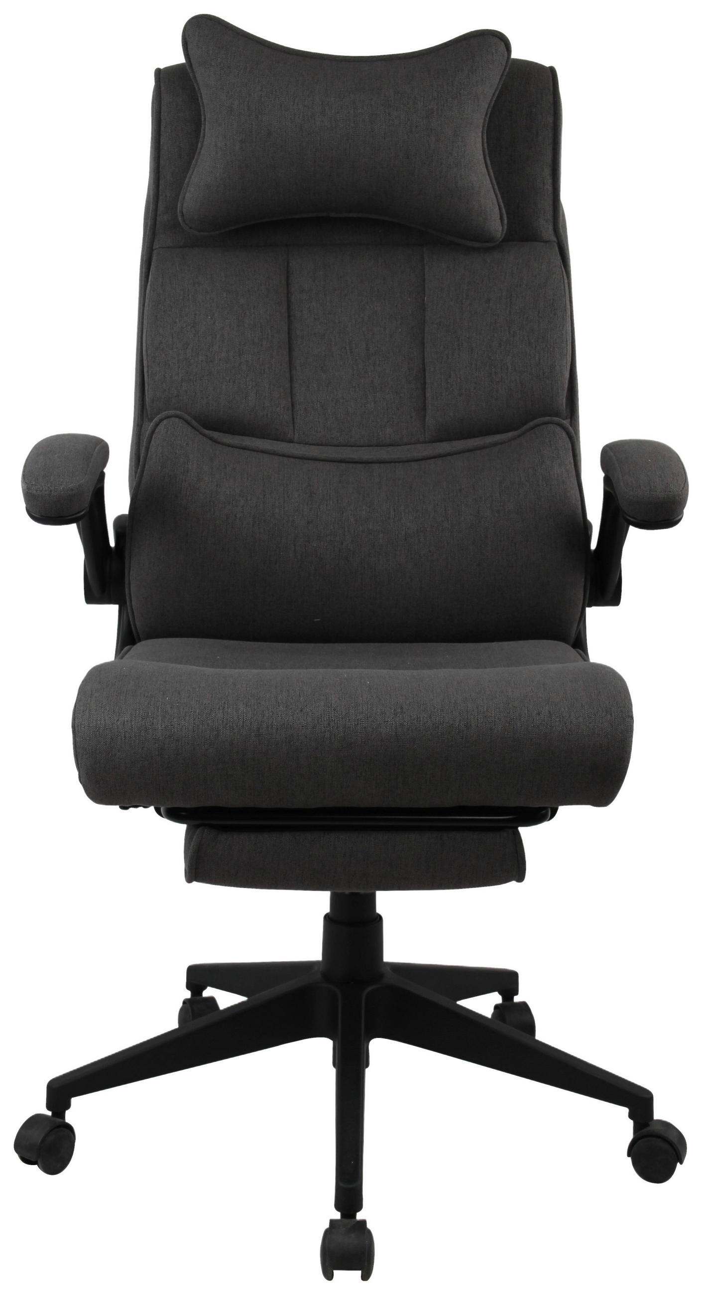 CHEFSESSEL  in Webstoff Dunkelgrau  - Dunkelgrau/Schwarz, Modern, Kunststoff/Textil (62/112-122/65cm) - MID.YOU