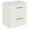 WASCHBECKENUNTERSCHRANK 45/49,8/33,3 cm  - Chromfarben/Weiß, KONVENTIONELL, Holzwerkstoff/Metall (45/49,8/33,3cm) - Sadena