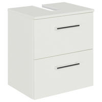 WASCHBECKENUNTERSCHRANK 45/49,8/33,3 cm  - Chromfarben/Weiß, KONVENTIONELL, Holzwerkstoff/Metall (45/49,8/33,3cm) - Sadena