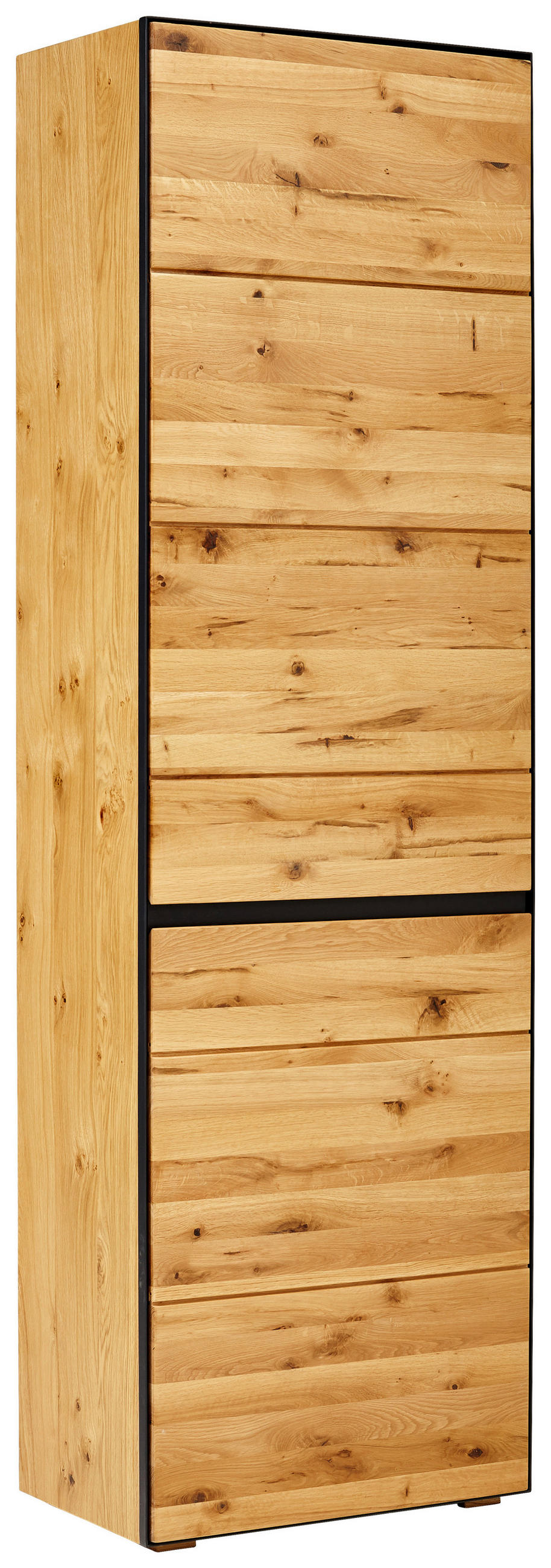 GARDEROBENSCHRANK  in 60/200/38 cm  - Eichefarben/Anthrazit, Natur, Holz/Holzwerkstoff (60/200/38cm) - Linea Natura