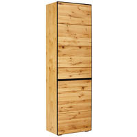 PREDSIEŇOVÁ SKRIŇA, antracitová, farba duba, divoký dub, 60/200/38 cm - farba duba/antracitová, Natur, kov/drevo (60/200/38cm) - Linea Natura