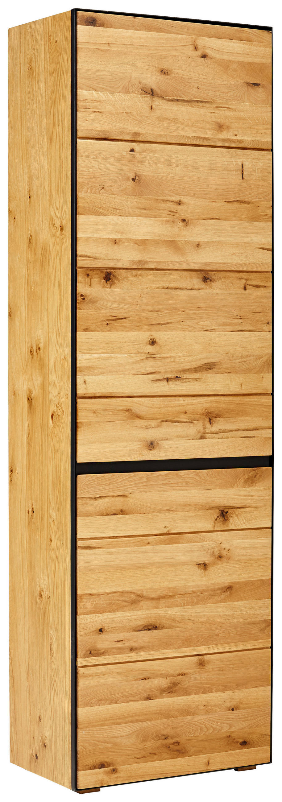 PREDSIEŇOVÁ SKRIŇA, antracitová, farba duba, divoký dub, 60/200/38 cm - farba duba/antracitová, Natur, kov/drevo (60/200/38cm) - Linea Natura