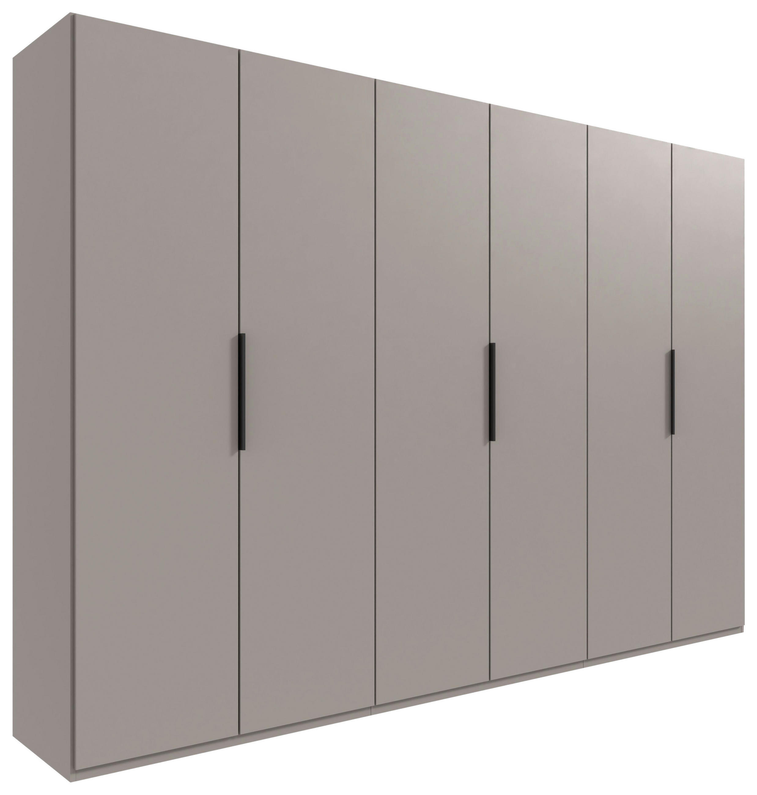 DREHTÜRENSCHRANK Sahara  - Schwarz/Sahara, Modern, Holzwerkstoff/Metall (300/216/58cm) - MID.YOU