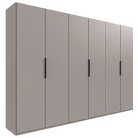 DREHTÜRENSCHRANK  in Sahara  - Schwarz/Sahara, MODERN, Holzwerkstoff/Metall (300/216/58cm) - MID.YOU