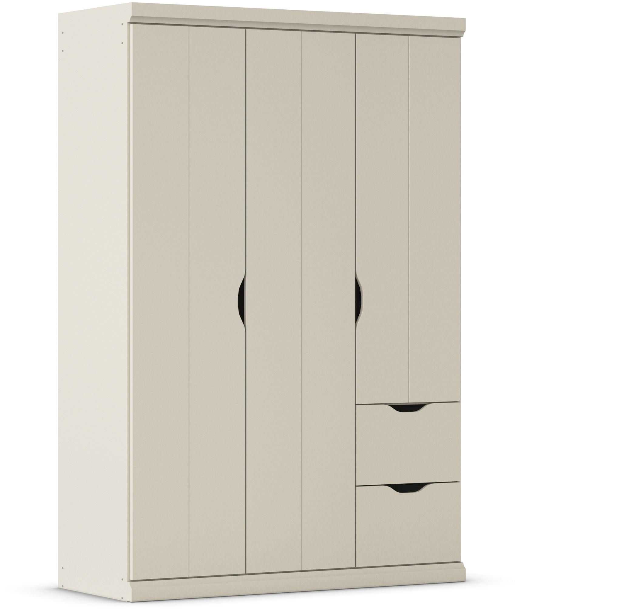 KLEIDERSCHRANK in Champagner  - Champagner, Basics, Holzwerkstoff (136/203/56cm) - Boxxx