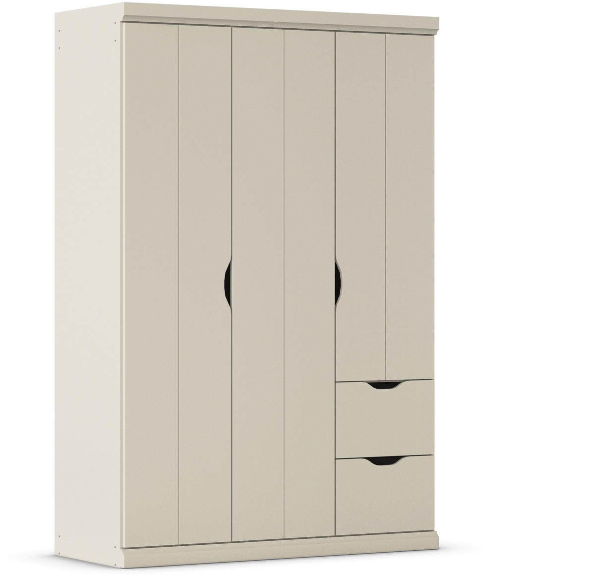 KLEIDERSCHRANK in Champagner  - Champagner, Basics, Holzwerkstoff (136/203/56cm) - Boxxx