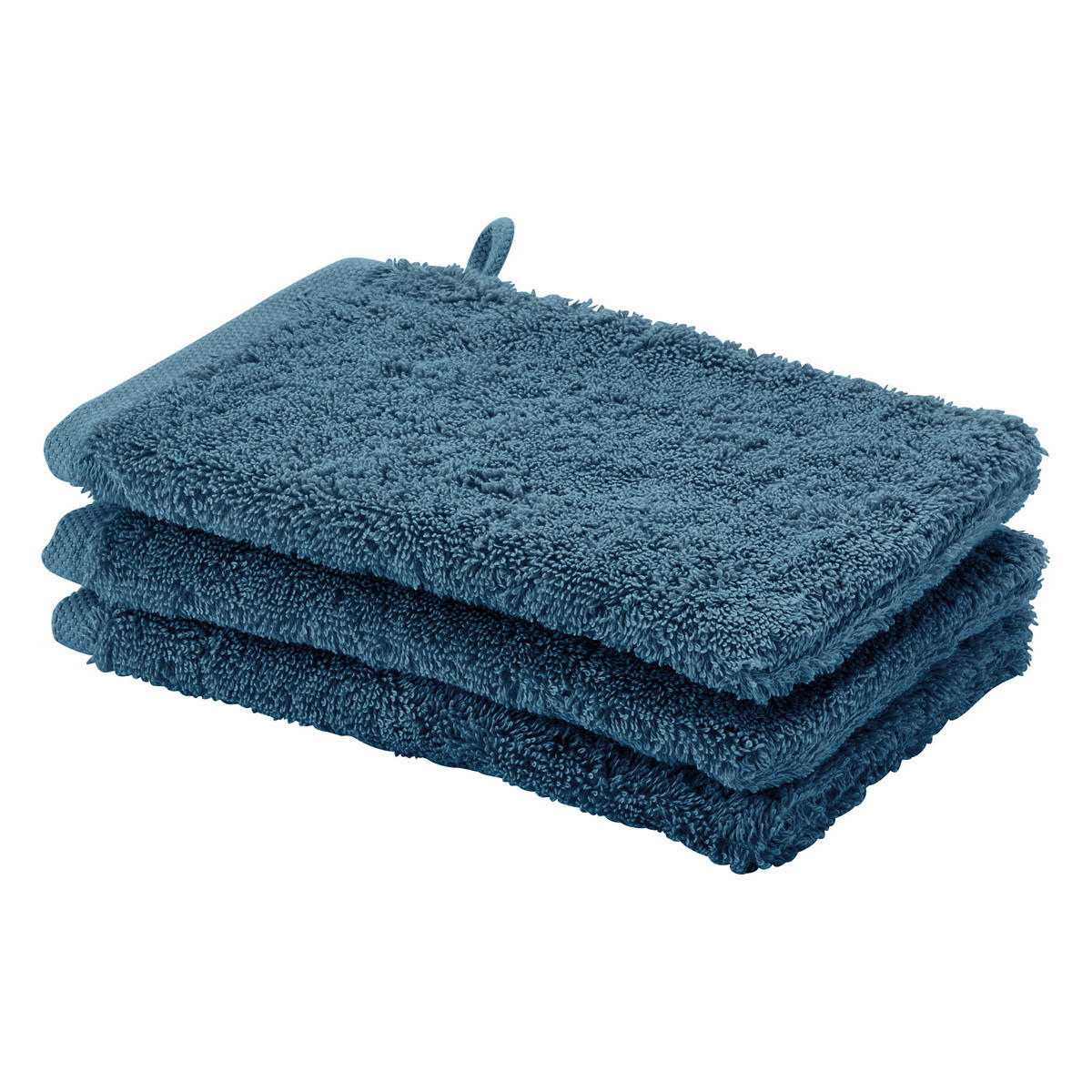WASCHLAPPEN London Blau 3-teilig  - Blau, Basics, Textil (16/22cm) - Aquanova