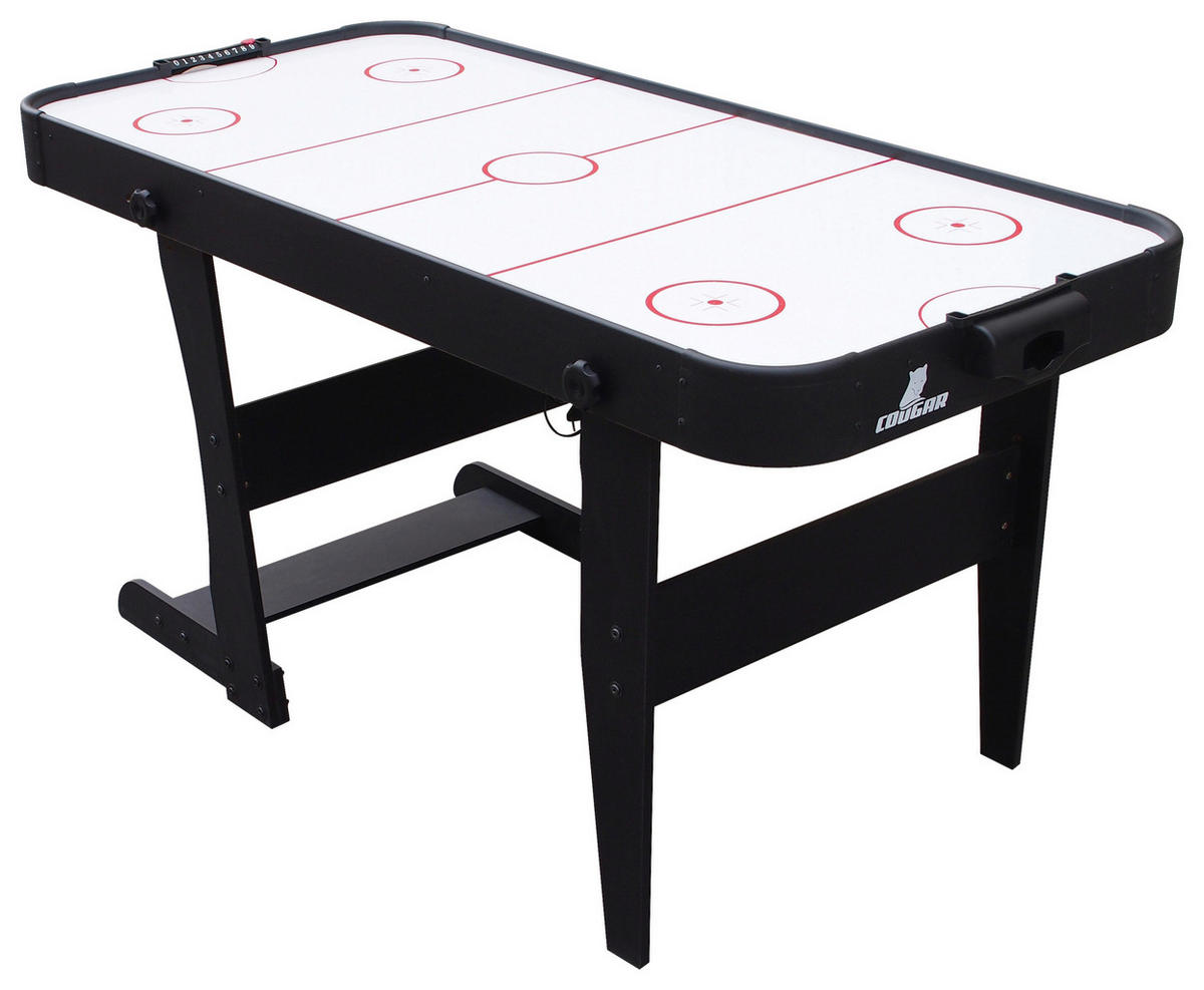 ICING FOLDING AIRHOCKEY TABLE - Schwarz, KONVENTIONELL, Holz (73/79/152cm) - Ambia Garden