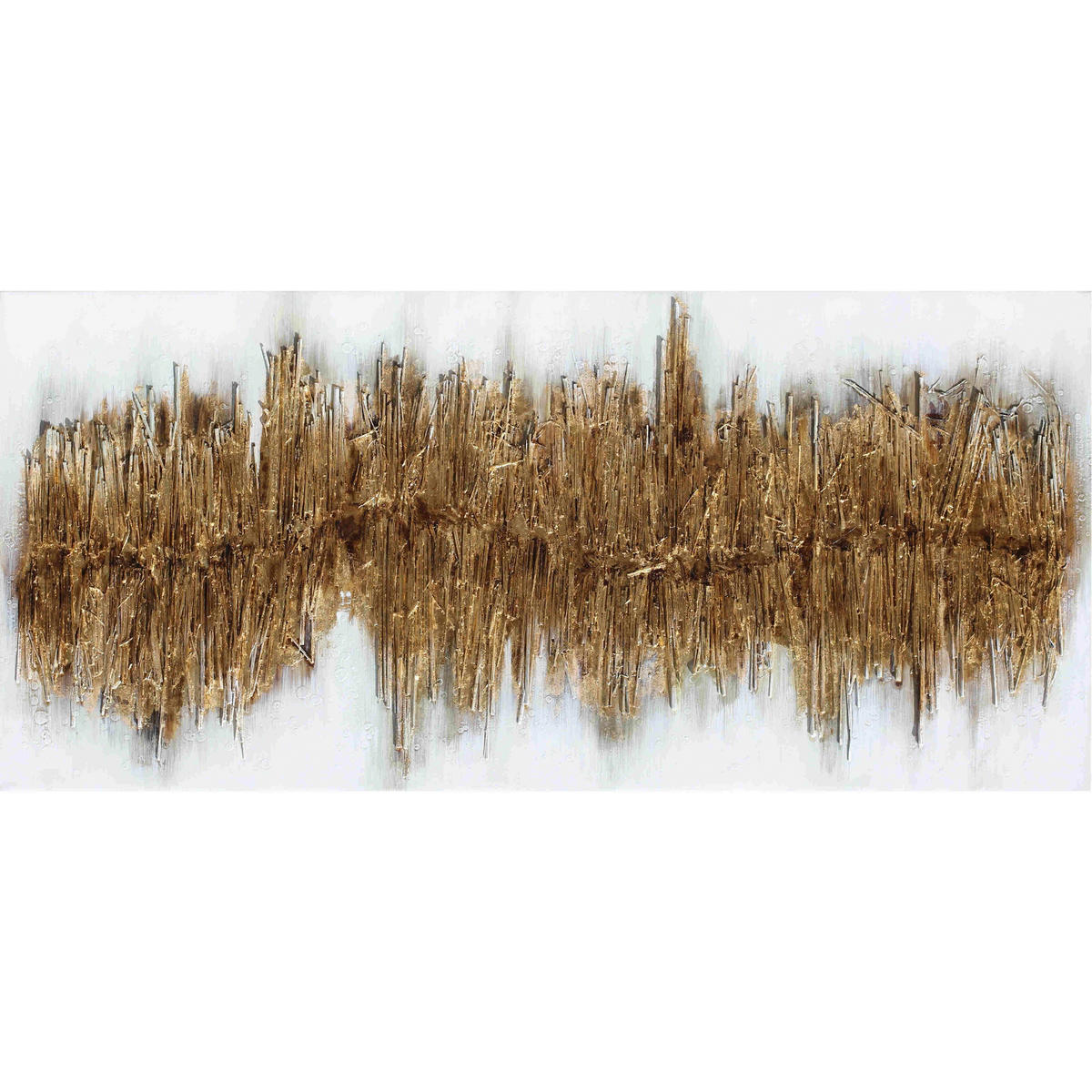 OLJNA SLIKA  150/70 cm   - zlate barve/barve bora, Trendi, tekstil/les (150/70cm) - Monee