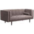 SOFA in Textil Rosa - Dunkelbraun/Rosa, Design, Holz/Textil (200/80/87cm) - Carryhome SOFA in Textil Rosa - Dunkelbraun/Rosa, Design, Holz/Textil (200/80/87cm) - Carryhome