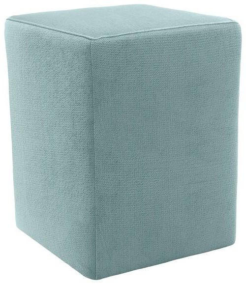HOCKER Webstoff Mintgrau  - Mintgrau/Silberfarben, Design, Kunststoff/Textil (38/47/38cm) - LOOKS by W.Joop