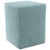 HOCKER in Textil Mintgrau  - Mintgrau/Silberfarben, Design, Kunststoff/Textil (38/47/38cm) - LOOKS by W.Joop