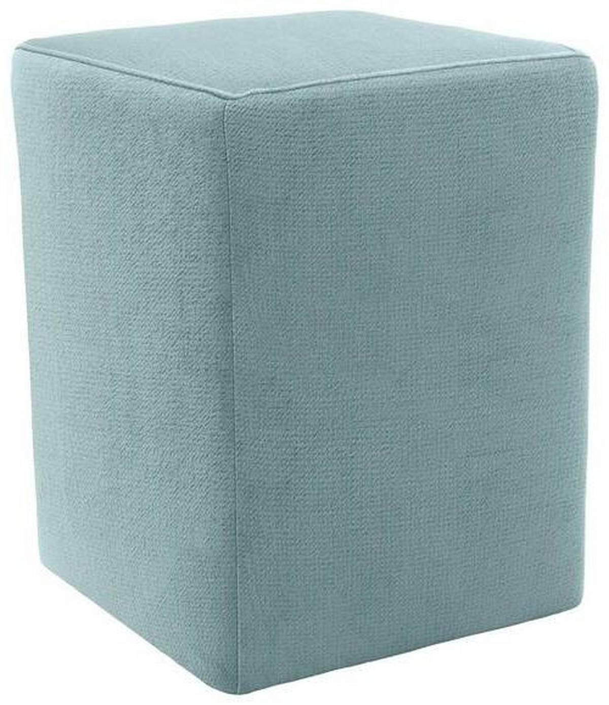 HOCKER in Textil Mintgrau  - Mintgrau/Silberfarben, Design, Kunststoff/Textil (38/47/38cm) - LOOKS by W.Joop