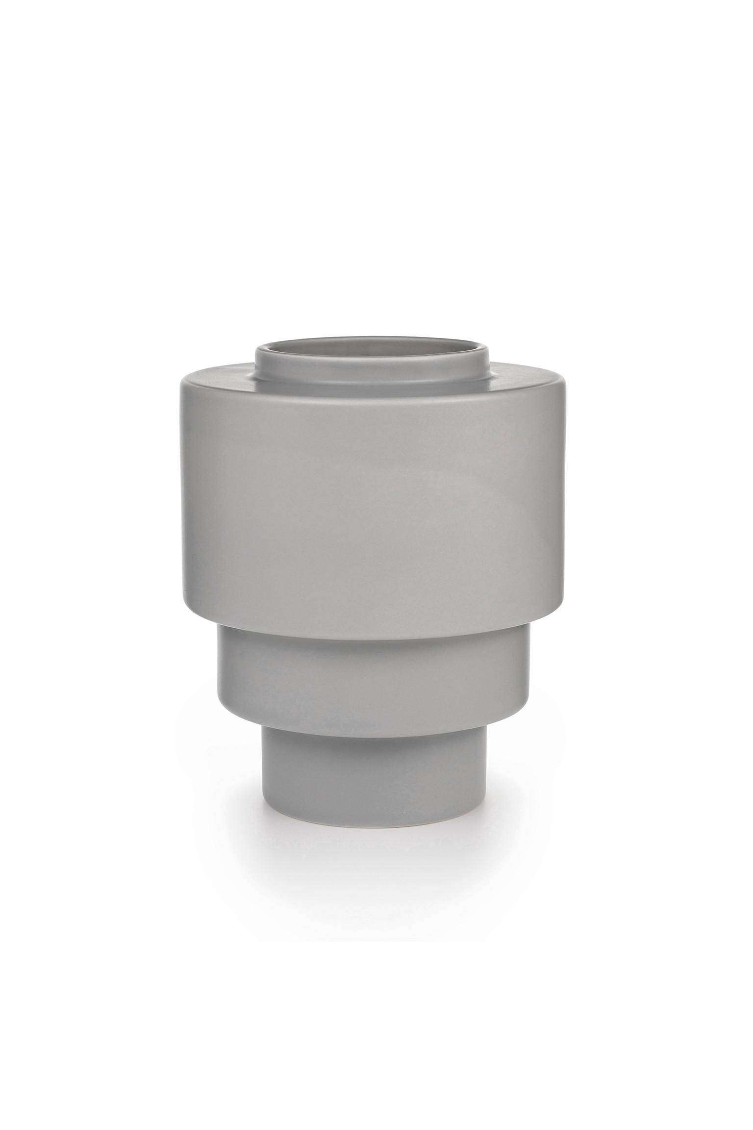 VASE  - Grau, Trend, Keramik (16/19,5cm) - Markslöjd