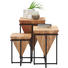 BEISTELLTISCH in Holz, Metall 36/36/56 cm - Schwarz/Naturfarben, Trend, Holz/Metall (36/36/56cm) - Ambia Home BEISTELLTISCH in Holz, Metall 36/36/56 cm - Schwarz/Naturfarben, Trend, Holz/Metall (36/36/56cm) - Ambia Home