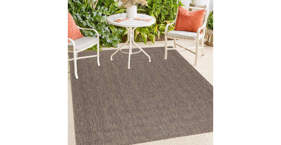 In- und Outdoorteppich 160/230 cm Zagora  - Braun/Grau, Basics, Textil (160/230cm) - Novel