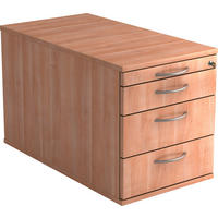 ROLLCONTAINER Nussbaumfarben  - Nussbaumfarben/Alufarben, KONVENTIONELL, Holzwerkstoff/Kunststoff (42,8/51,2/80cm) - Venda