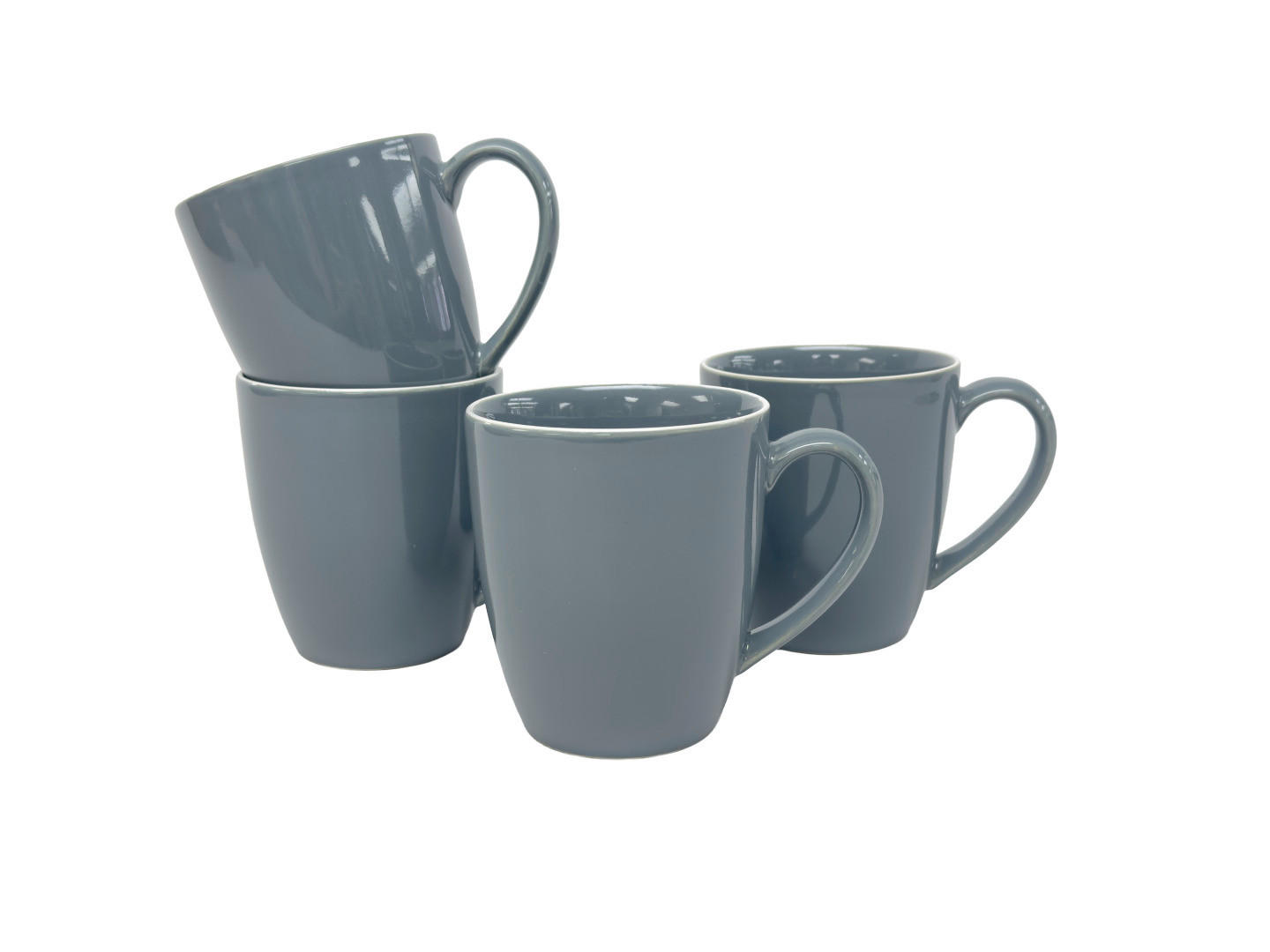 KAFFEEBECHERSET Bastia azzurro 4-teilig  - Blau, Trend, Keramik - Novel