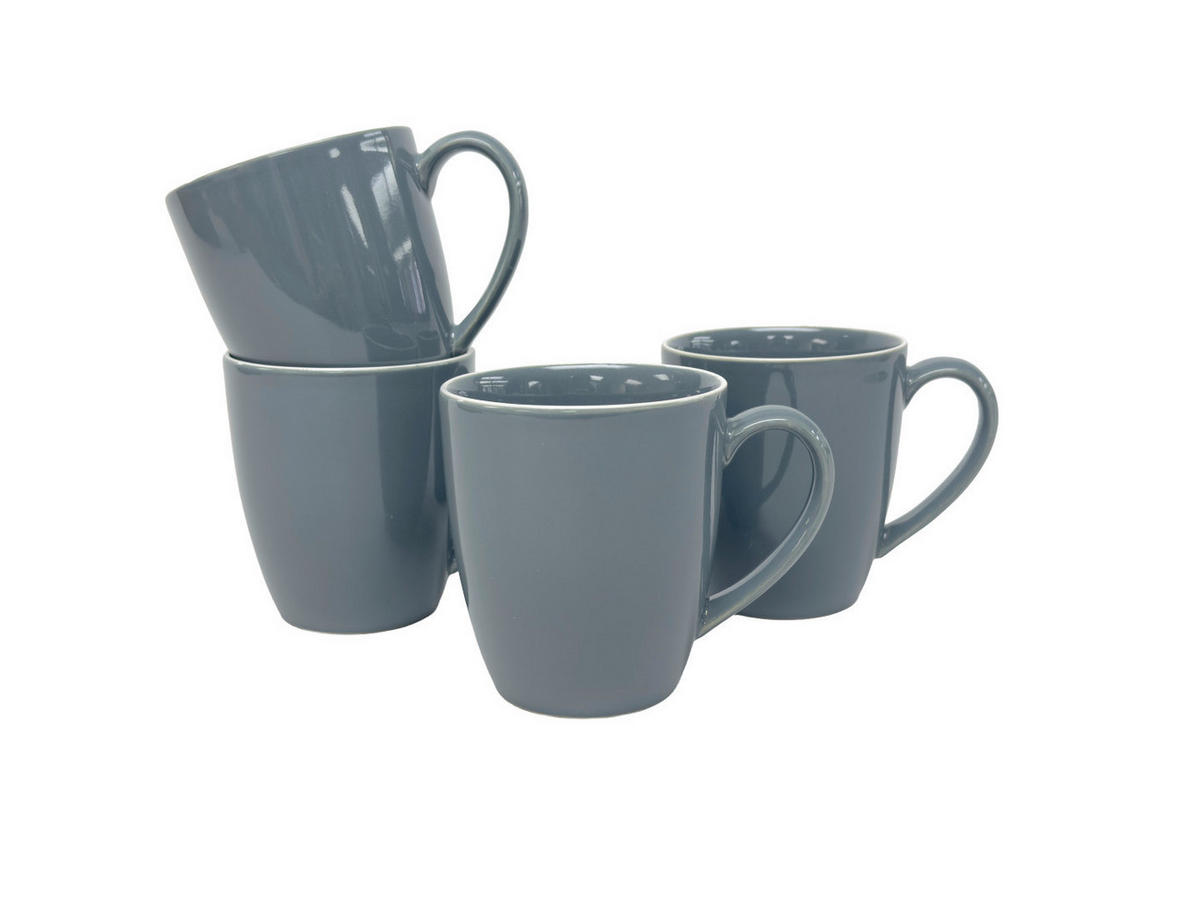 KAFFEEBECHERSET Bastia azzurro 4-teilig  - Blau, Trend, Keramik - Novel