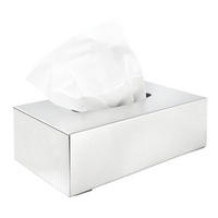 ZÁSOBNÍK NA PAPIEROVÉ UTIERKY farba ušľachtilej ocele - farba ušľachtilej ocele, Basics, kov (26/8/13,5cm) - Sadena