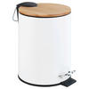 TRETEIMER TORTONA 3 L  - Schwarz/Weiß, Basics, Naturmaterialien/Kunststoff (17/23,5/21cm) - Wenko
