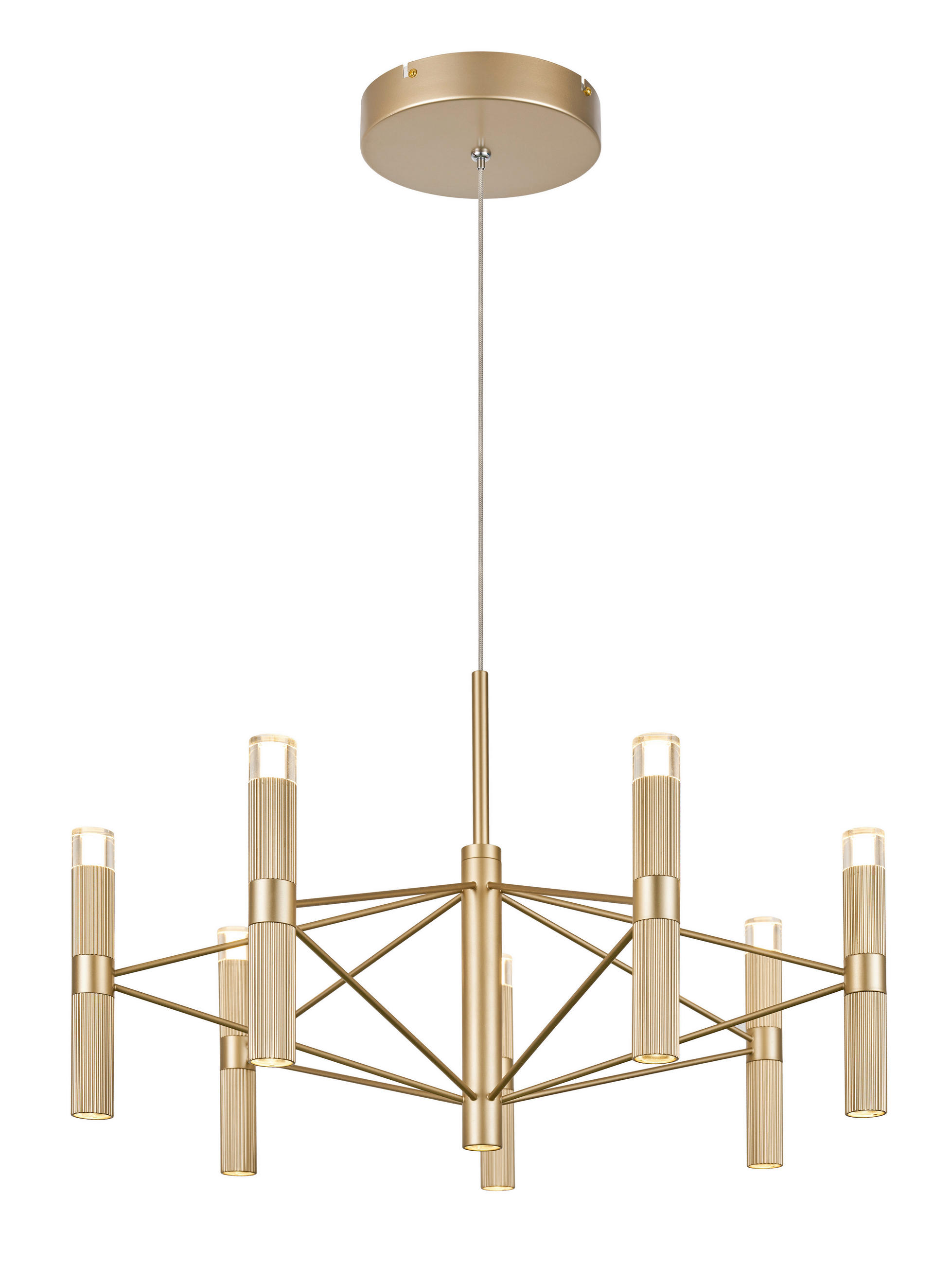 LED SVJETILJKA VISEĆA  60/150 cm      ELARA  - konjak, Design, metal (60/150cm)