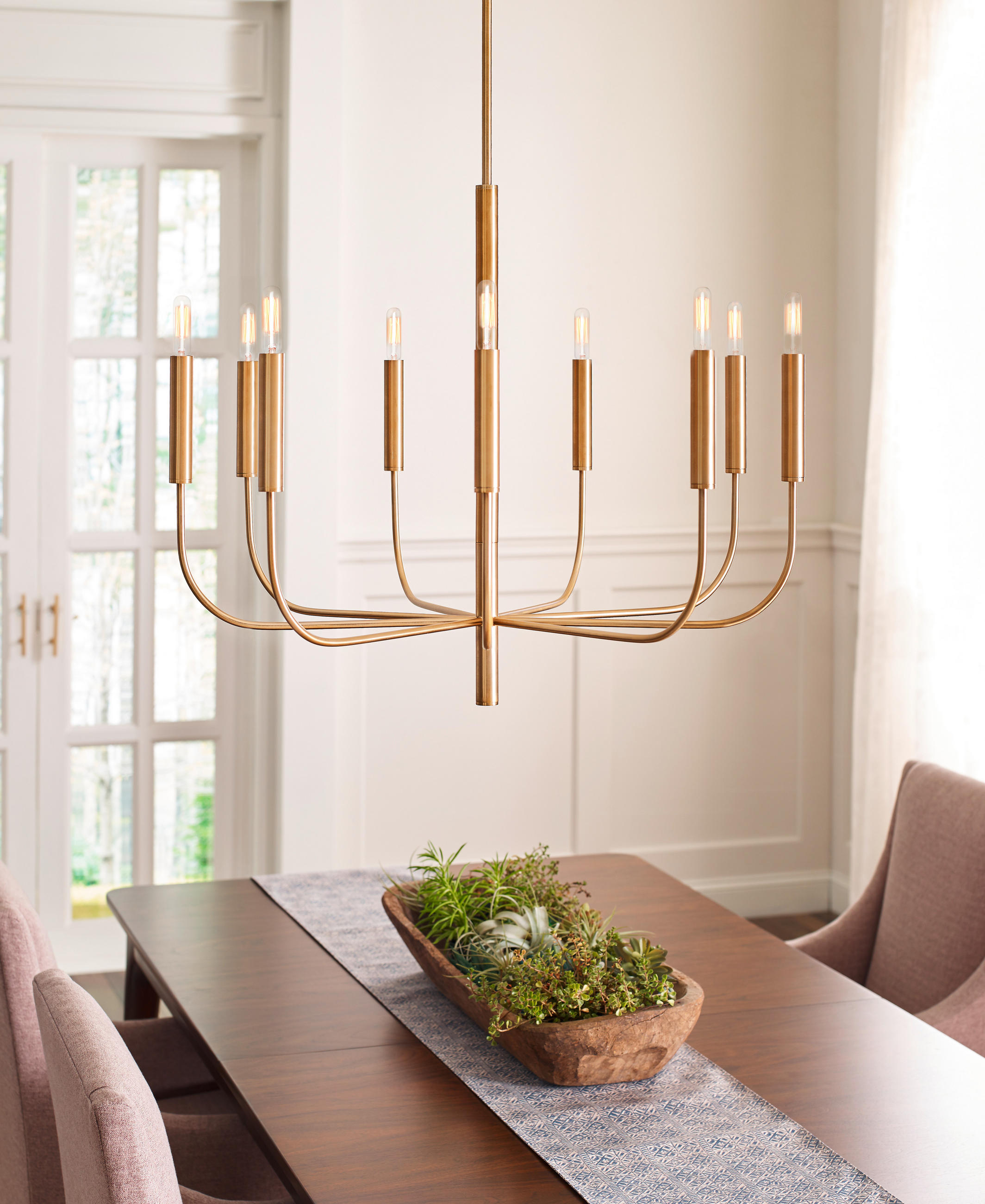 KRONLEUCHTER 75.9/83,7 cm - Messingfarben, Design, Metall (75.9/83,7cm) - Elstead Lighting