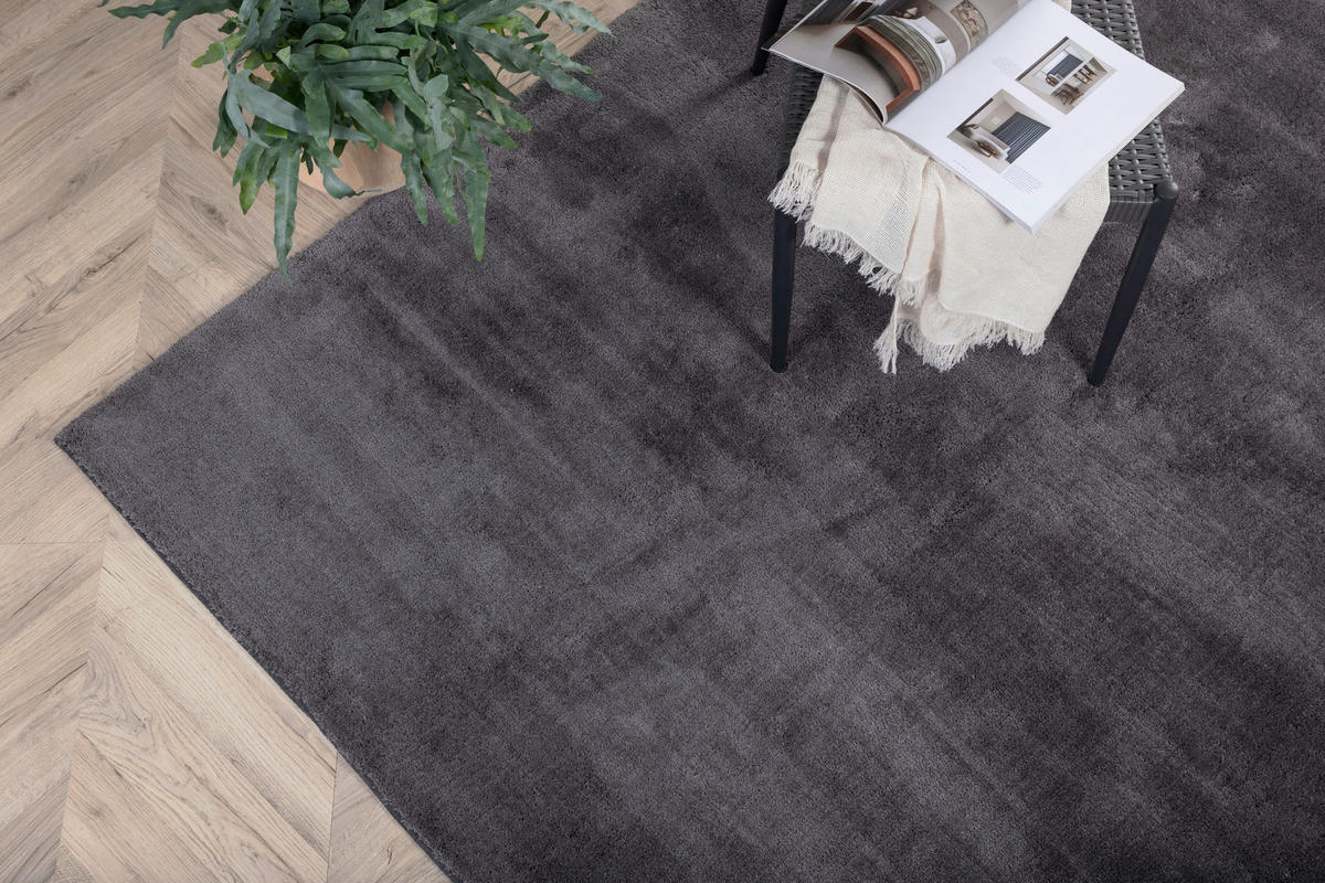 HOCHFLORTEPPICH 250/350 cm Dunkelgrau  - Dunkelgrau, LIFESTYLE, Textil (250/350cm) - P & B