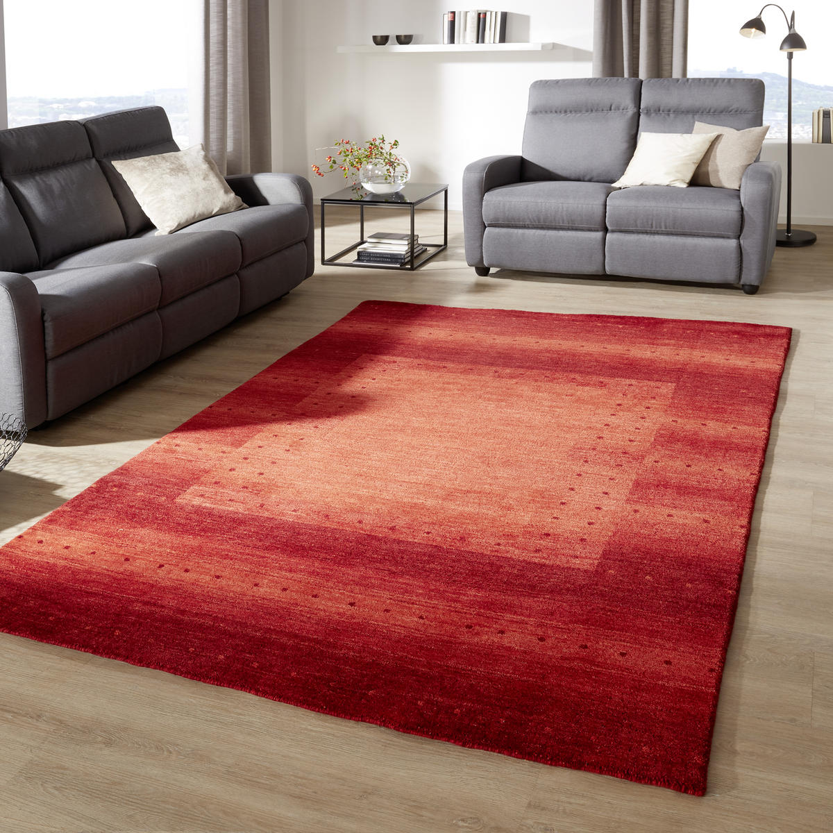 ORIENTÁLNÍ KOBEREC, 160/230 cm, červená - červená, Konvenční, textil (160/230cm) - Cazaris