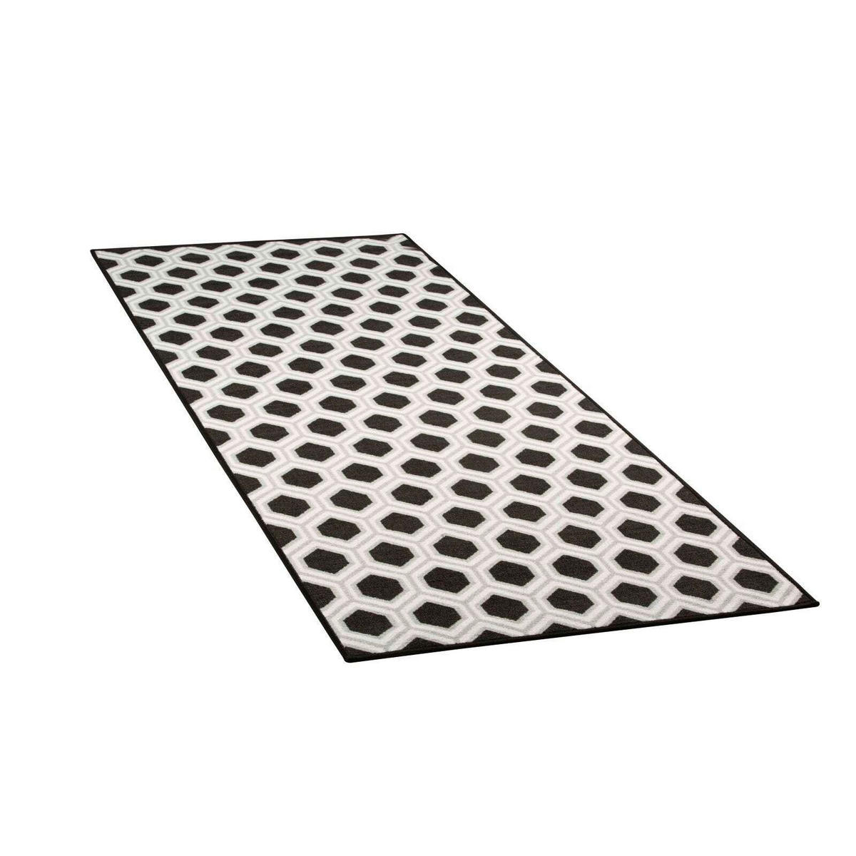 LÄUFER 80/250 cm Bangor  - Schwarz, Design, Kunststoff/Textil (80/250cm) - Floordirekt