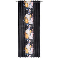 KÉSZFÜGGÖNY részben fényzáró  - fekete, Natur, textil (135/245cm) - Esposa