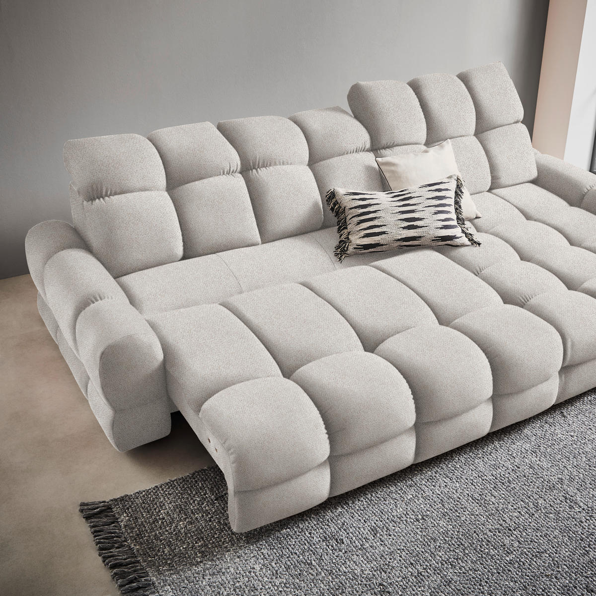 HÖRNSOFFA i velour beige  - beige/svart, Design, textil/plast (283/178cm) - Welnova