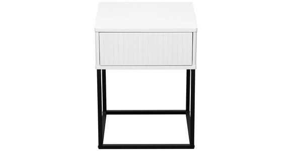 NACHTKÄSTCHEN 40/52/38,5 cm  in Schwarz, Weiß  - Schwarz/Weiß, Design, Holzwerkstoff/Metall (40/52/38,5cm) - Carryhome