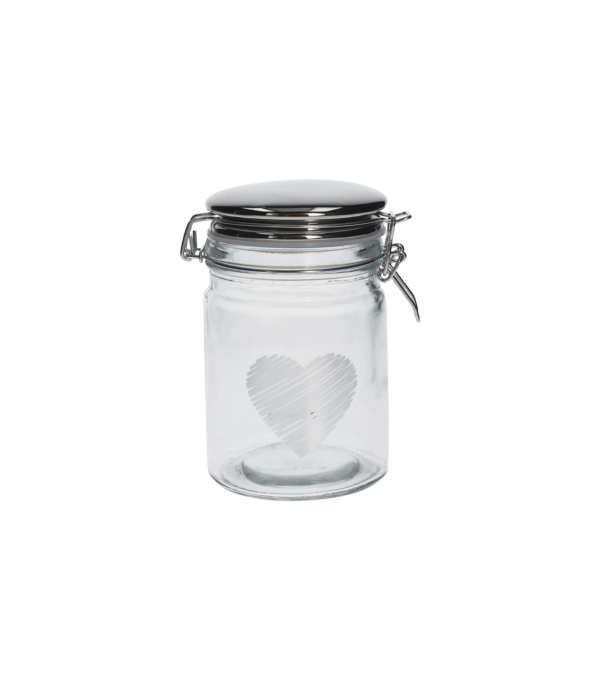 STAKLENKA ZA ZALIHE    - svijetlo siva/prozirno, Basics, staklo (10/13/16cm) - Tognana