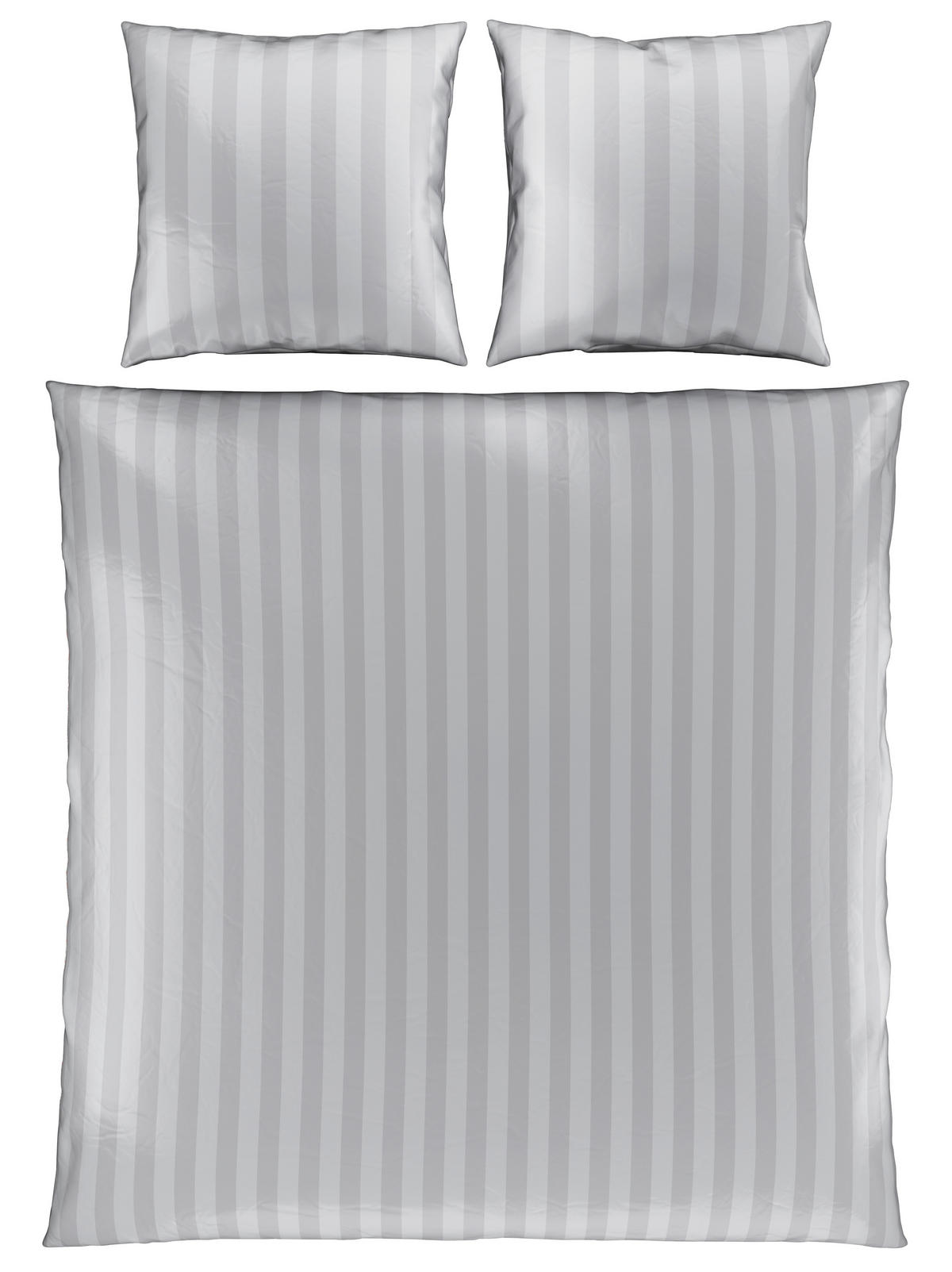 BETTWÄSCHE Dobby Satin 220/240 cm  - Silberfarben, KONVENTIONELL, Textil (220/240cm) - Novel