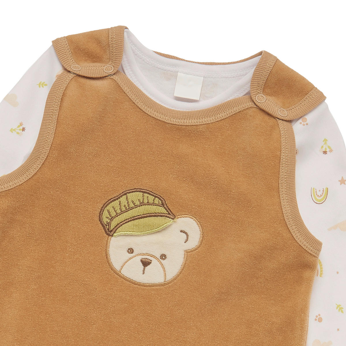 BABYBEKLEIDUNGSSET Mila & Bobby 2-teilig  - Braun/Weiß, Basics, Textil (62/68null) - Patinio