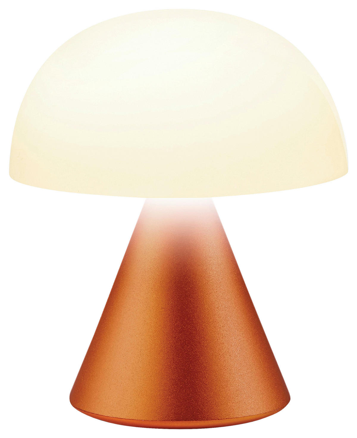 AKKU-TISCHLEUCHTE 7/8,3/7 cm   - Orange, Design, Kunststoff/Metall (7/8,3/7cm)