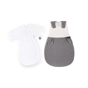 BABYSCHLAFSACKSET LIEBMICH - Weiß/Grau, Basics, Textil (82cm) - Träumeland
