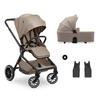 KOMBIKINDERWAGEN  Move N Care Set  Mocha  - Hellbraun/Schwarz, Basics, Kunststoff/Textil (61/105/100cm) - Hauck