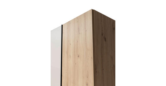 DREHTÜRENSCHRANK  in Kaschmir, Eiche Artisan  - Kaschmir/Schwarz, KONVENTIONELL, Holzwerkstoff/Metall (312,4/226,5/61,5cm) - Carryhome
