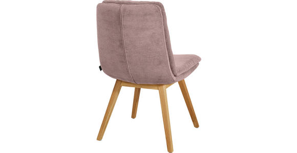 STUHL  Stoffauswahl, Typenauswahl, Gestellauswahl Cord  - Eichefarben/Altrosa, Design, Holz/Textil (49/90/69cm) - Johann Jakob
