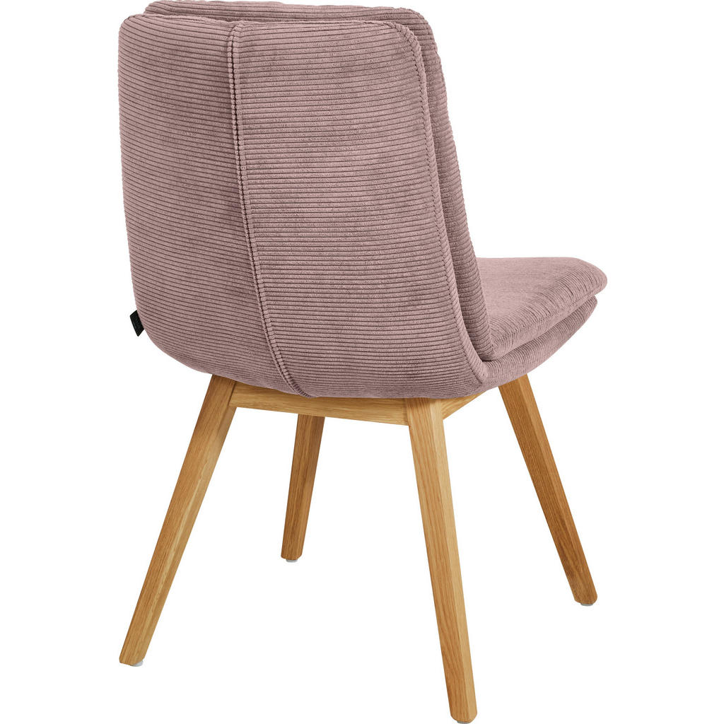 Thumbnail - Johann Jakob Stuhl, Altrosa, Textil, Eiche, konisch, 49x90x69 cm, Blauer Engel, Goldenes M, Dgm, Oeko-Tex® Standard 100,...