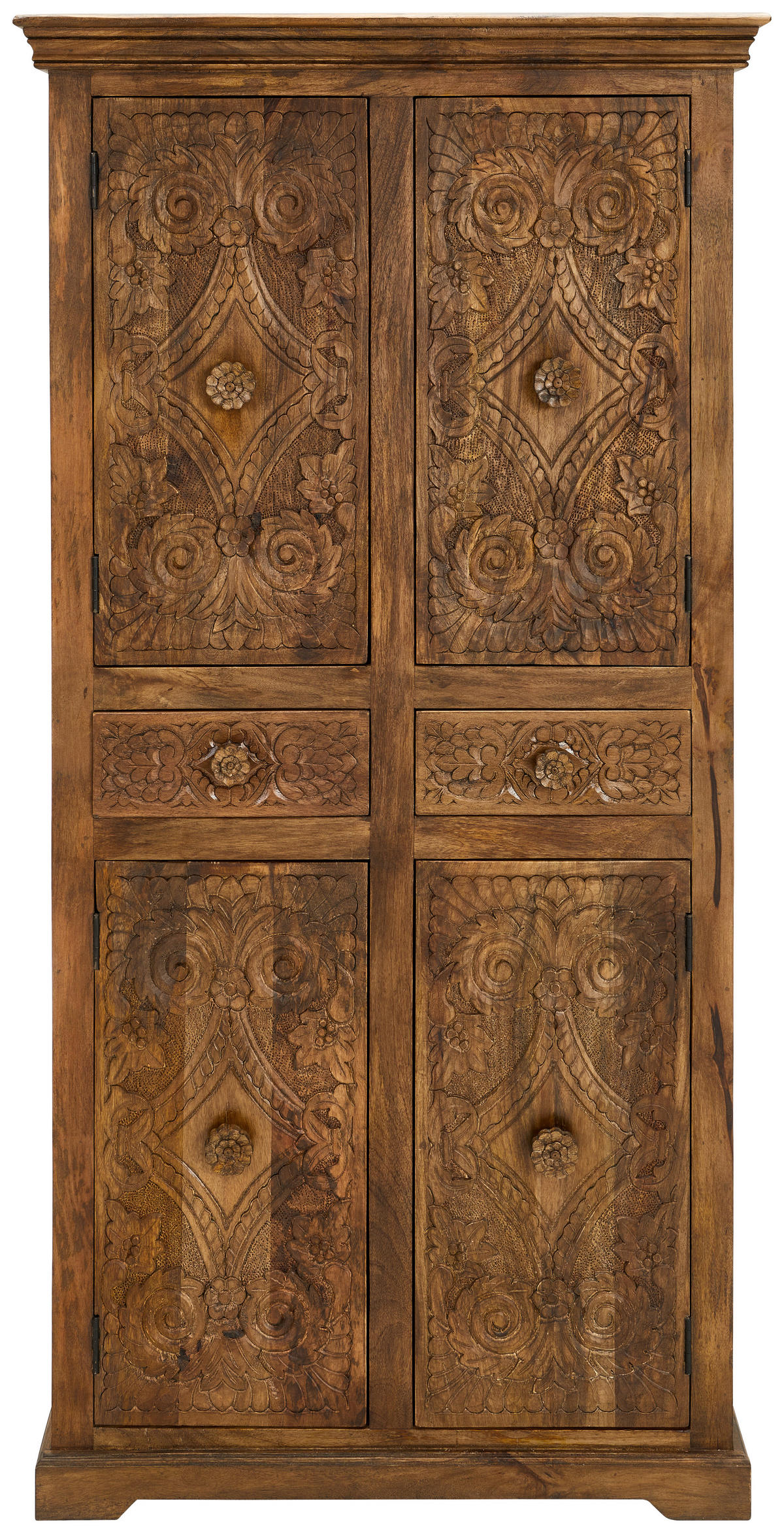 GARDEROBENSCHRANK Cotonou  in 90/180/45 cm  - Braun, Natur, Holz (90/180/45cm) - Livetastic