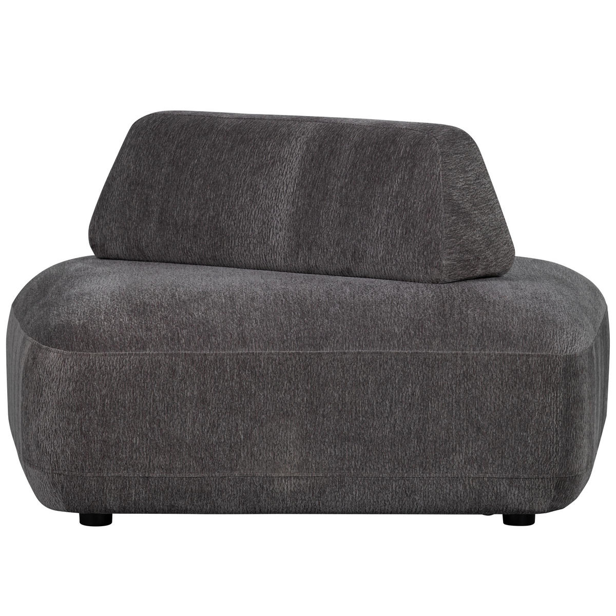 SESSEL in Struktur Schwarz  - Schwarz, Design, Kunststoff/Textil (100/70/116cm) - Livetastic