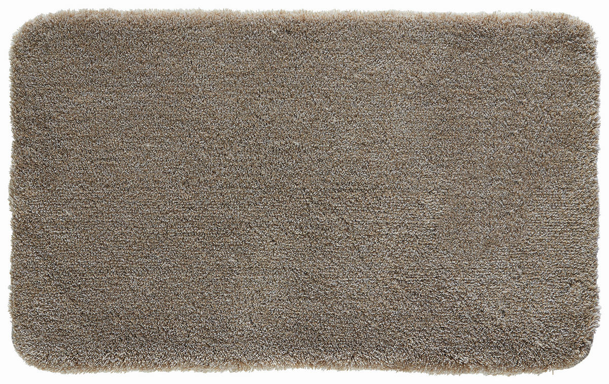 BADTEPPICH Taupe 60/100 cm  - Taupe, Basics, Kunststoff/Textil (60/100cm) - Kleine Wolke