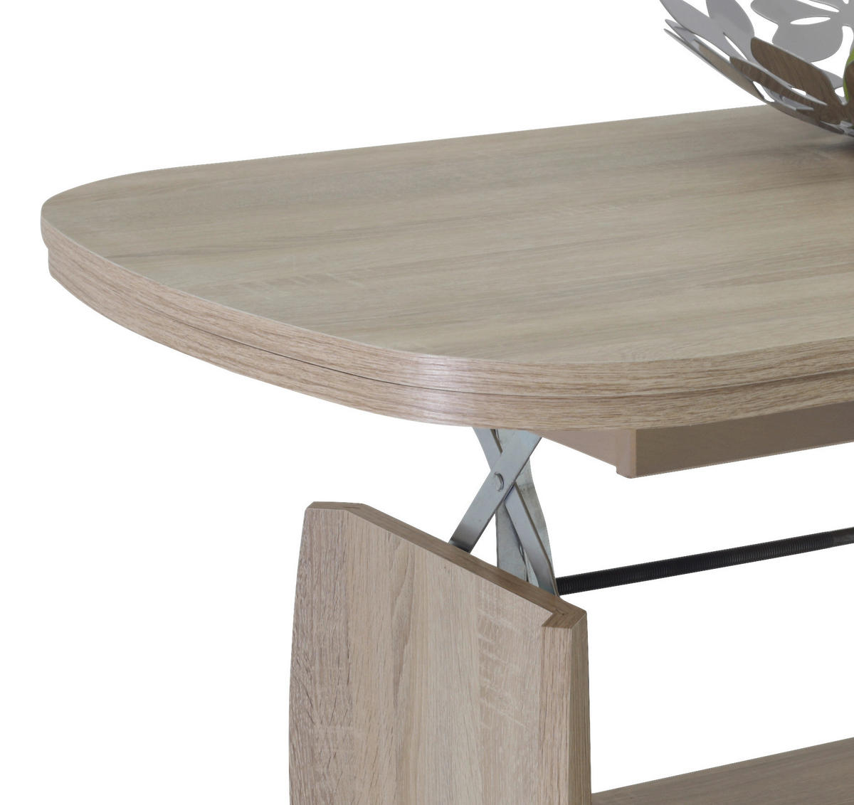 COUCHTISCH oval Sonoma Eiche  - Sonoma Eiche, Basics, Holzwerkstoff (90/68/52cm) - MID.YOU