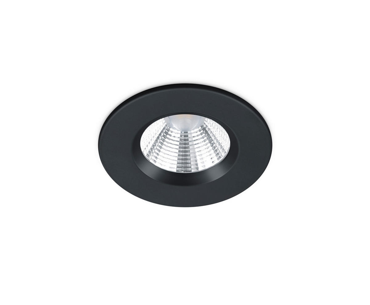 LED-EINBAUSPOT 8,5/5,4 cm   - Schwarz, KONVENTIONELL, Metall (8,5/5,4cm) - Trio Leuchten